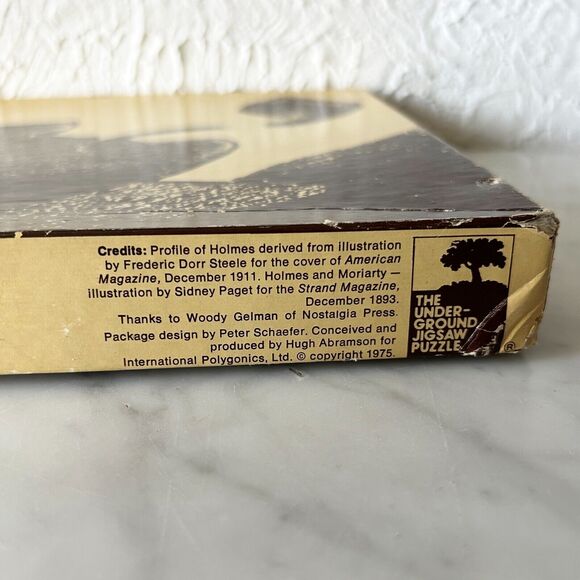 Vintage 1975 Sherlock Holmes 2-Sided Jigsaw Puzzle 500 Pieces 15 x 21 - Complete - Picture 11 of 15